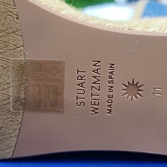 Stuart Weitzman Mirela Denim Espadrille Wedge Sandal - Picture 12 of 14